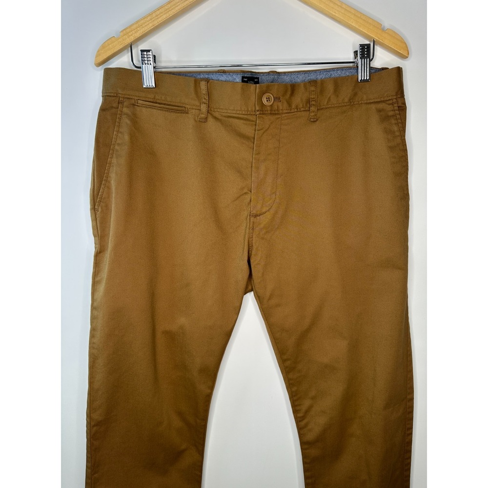New J.Crew 250 Skinny Fit Stretch Chino Pants Men's Size 34 x 34 Brown Khaki - Picture 3 of 13